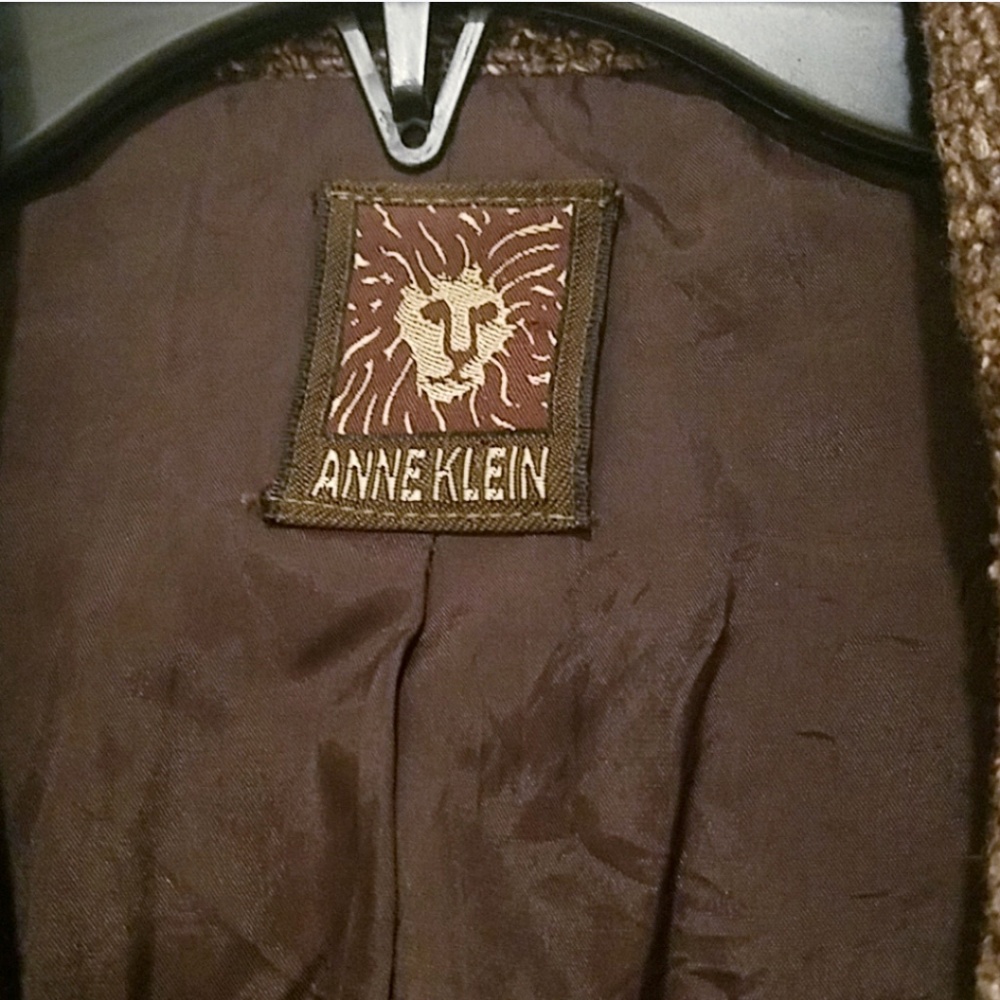 Vintage Anne Klein Brown Tweed Blazer - Picture 5 of 6